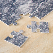 Manicouagan krater en de St. Lawrence rivier Legpuzzel (Zijkant)