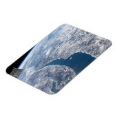 Manicouagan krater en de St. Lawrence rivier Magneet (Linkerzijde)