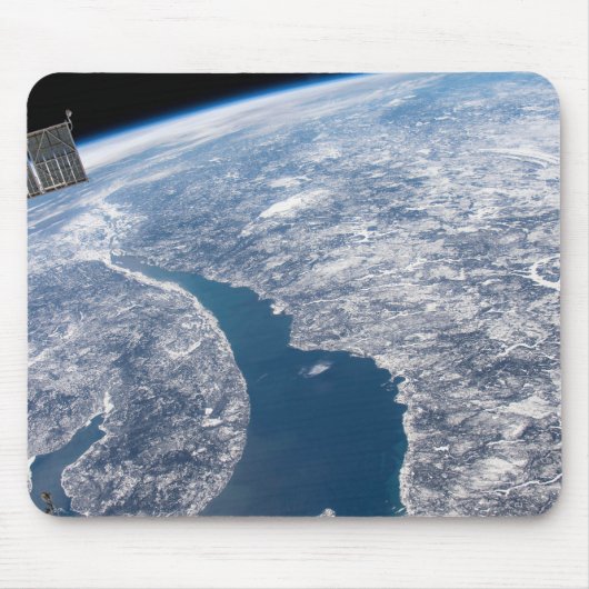 Manicouagan krater en de St. Lawrence rivier Muismat (Voorkant)