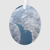 Manicouagan krater en de St. Lawrence rivier Ornament (voorkant)