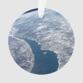 Manicouagan krater en de St. Lawrence rivier Ornament (voorkant)