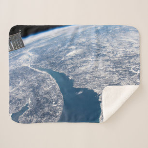 Manicouagan krater en de St. Lawrence rivier Sherpa Deken