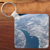 Manicouagan krater en de St. Lawrence rivier Sleutelhanger (Voorkant)