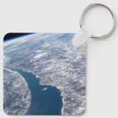 Manicouagan krater en de St. Lawrence rivier Sleutelhanger (Achterkant)