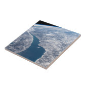 Manicouagan krater en de St. Lawrence rivier Tegeltje (Zijkant)