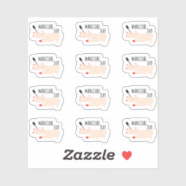 Manicure Afspraak Nagelverzorging Herinnering Plan Sticker