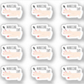 Manicure Afspraak Nail Care Herinnering Planner Sticker (Voorkant)