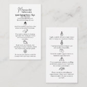 Manicure Aftercare Kaart Visitekaartje (Voorkant / Achterkant)