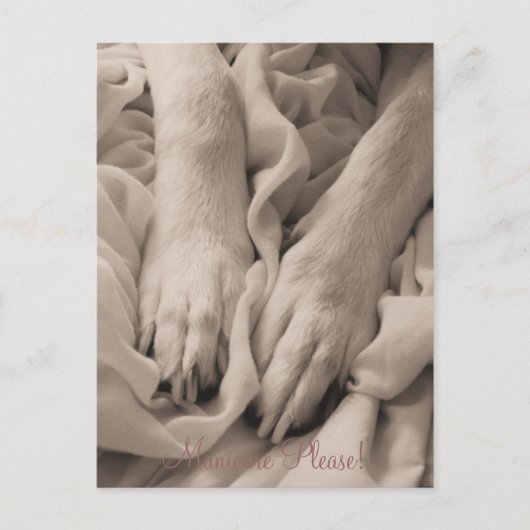 Manicure alsjeblieft ~ Briefkaart (Voorkant)