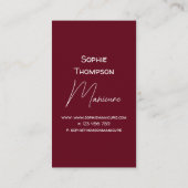 Manicure artist  visitekaartje (Achterkant)