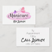 Manicure Beauty Salon Visitekaartje (Voorkant / Achterkant)