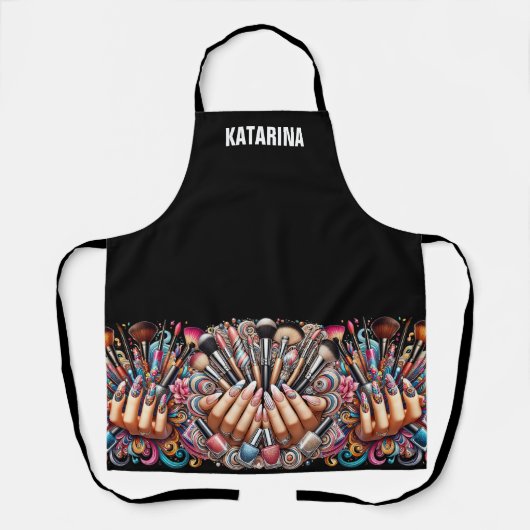 Manicure en make-upsalon schort (Voorkant)