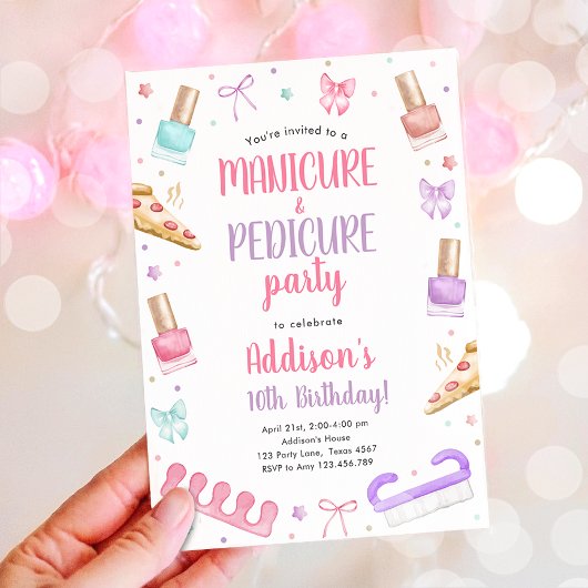 Manicure en Pedicure Boog Mani-Pedi Feest Verjaard Kaart