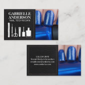 Manicure Gereedschap | Blauwe nagellak | Schijnbaa Visitekaartje (Voorkant / Achterkant)