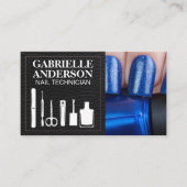 Manicure Gereedschap | Blauwe nagellak | Schijnbaa Visitekaartje (Voorkant)