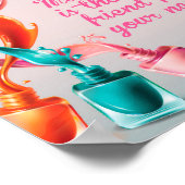 Manicure is de beste vriend voor je nagels, spijke poster (Hoek)