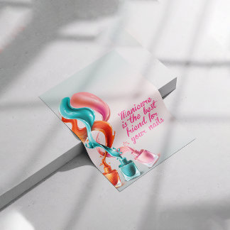 Manicure is de beste vriend voor je nagels, spijke poster