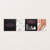 Manicure kleurrijke nagels kaart (Buitenkant ongevouwen)