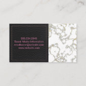 Manicure kleurrijke nagels visitekaartje (Achterkant)