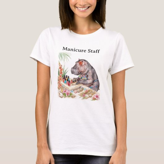 Manicure Kustschoonheid Personeel T-shirt (Voorkant)