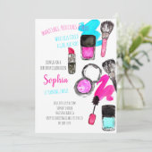 Manicure Mani Padi make up Girl Birthday Kaart (Staand voorkant)