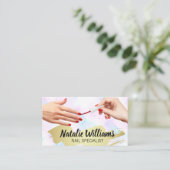 Manicure nagellak handen visitekaartje (Staand voorkant)