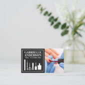 Manicure nagels geschilderd | nagelsalon visitekaartje (Staand voorkant)