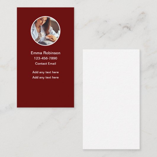 Manicure Nagelverzorging Visitekaartjes (Voorkant / Achterkant)