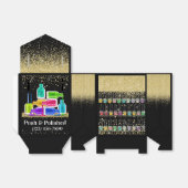 Manicure Nail Art - Bekijk de achterste voorverpak Bedankdoosjes (Uitgevouwen)