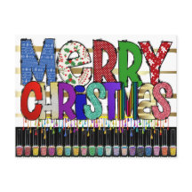 Manicure Nail Art Briefkaart voor kerstmis