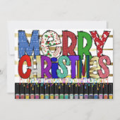 Manicure Nail Art-kerstuitnodiging Kaart (Voorkant)