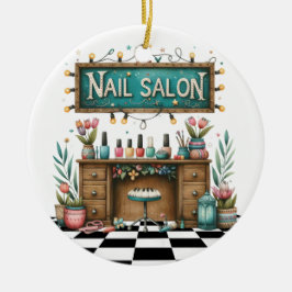 Manicure Nail Salon Keramisch Ornament
