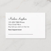 Manicure Nail Tech Afspraak Visitekaartjes Afsprakenkaartje (Achterkant)