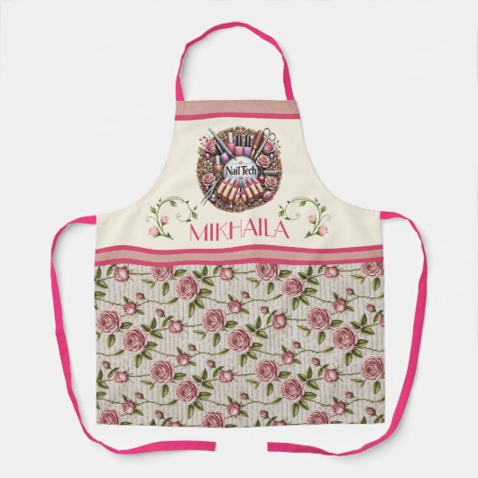 Manicure Nail Technician Schort (Voorkant)