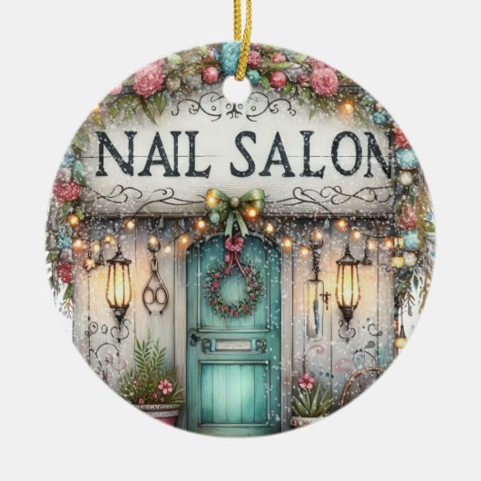 Manicure Nail-technicus Keramisch Ornament (Voorkant)