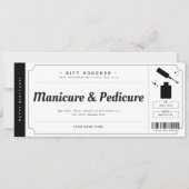 Manicure Pedicure Gift Voucher Certificate Kaart (Voorkant)