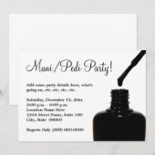 Manicure Pedicure Party Kaart (Voorkant / Achterkant)