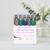 Manicure Pedicure Party Kaart (Staand voorkant)
