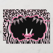 Manicure & Pedicure Spa Party Dank je wel Bedankkaart (Voorkant / Achterkant)