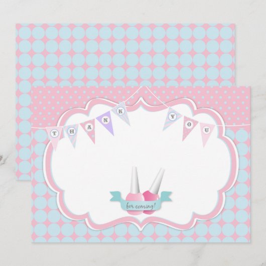 Manicure & Pedicure Spa Party Dank je wel Bedankkaart (Voorkant / Achterkant)