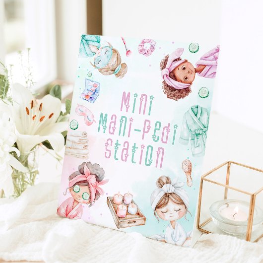 Manicure Pedicure Station Spa feest Reclamebord Met Voetstuk