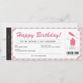 Manicure Pink Gift Voucher Certificate Kaart (Voorkant)