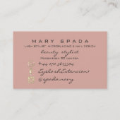 Manicure Roos Gold — Nails stylist maken Visitekaartje (Achterkant)