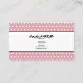 Manicure - Roze Stippen Visitekaartje (Achterkant)