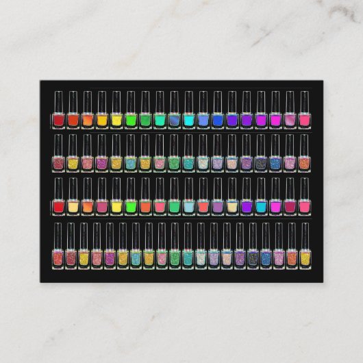 Manicure Salon - Nail Technicus - Nail Art Busin Visitekaartje (Voorkant)