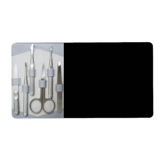 Manicure set etiket (Voorkant)