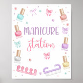 Manicure Station Mani-Pedi Feest Pedicure Spa Meis Poster (Voorkant)