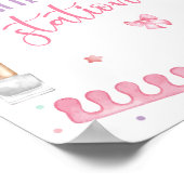 Manicure Station Mani-Pedi Party Pedicure Spa Girl Poster (Hoek)