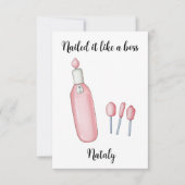 Manicure Tools Nailing Net als een baas Bedankkaart (Voorkant)