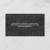 Manicure Tools Pattern Visitekaartje (Achterkant)